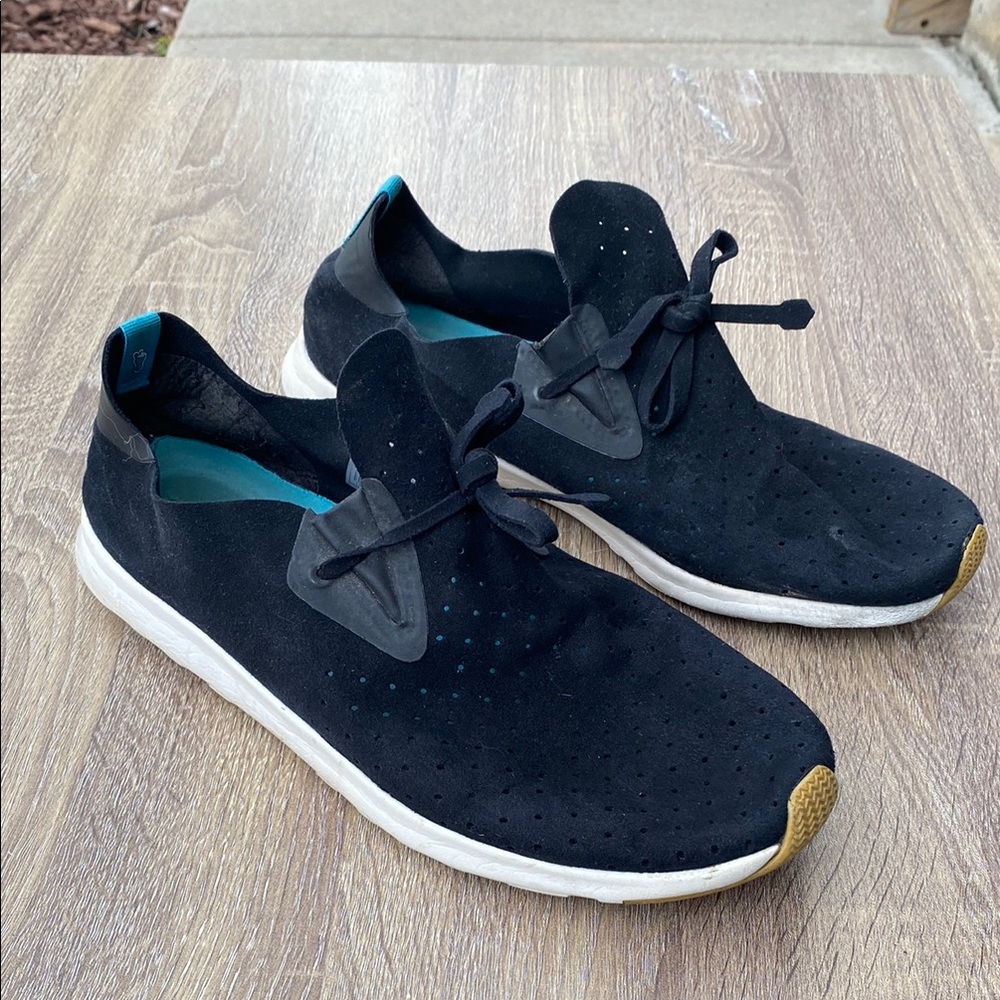 Native Felt Black Moccasins Size 13